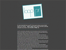 Tablet Screenshot of loop-pr.co.uk